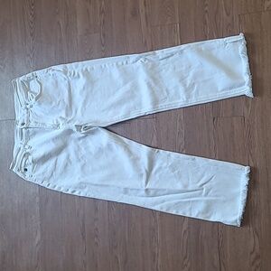 Kancan Snow White Rough Fray Hem Bootcut Jean Pants Womens Size 13/30